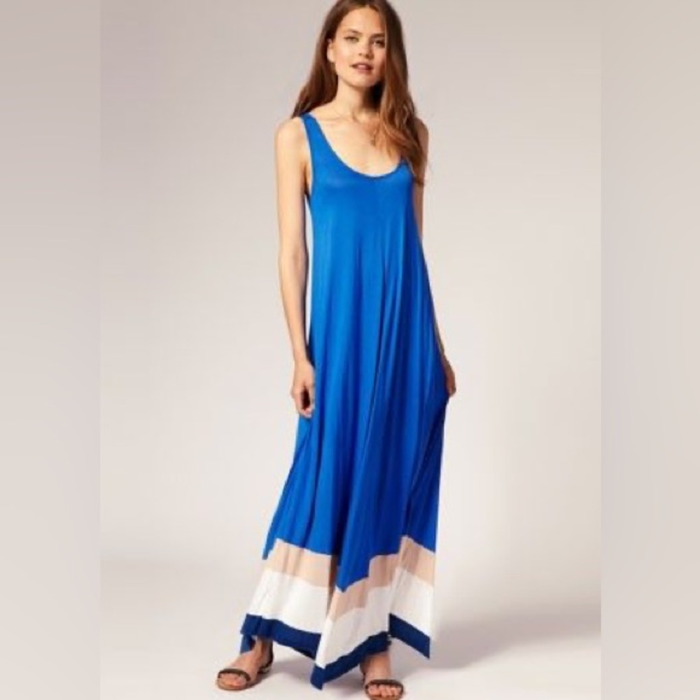 REISS Sardinia Panelled Border Maxi Dress XS – NWOT